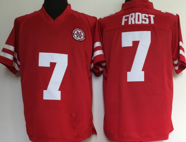 Men Nebraska Huskers 7 Scott Frost College Football Red NCAA Jerseys
